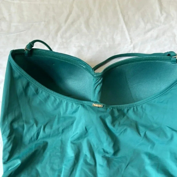 Anne Cole Green Swimsuit Ruched size 16 - Picture 5 of 8